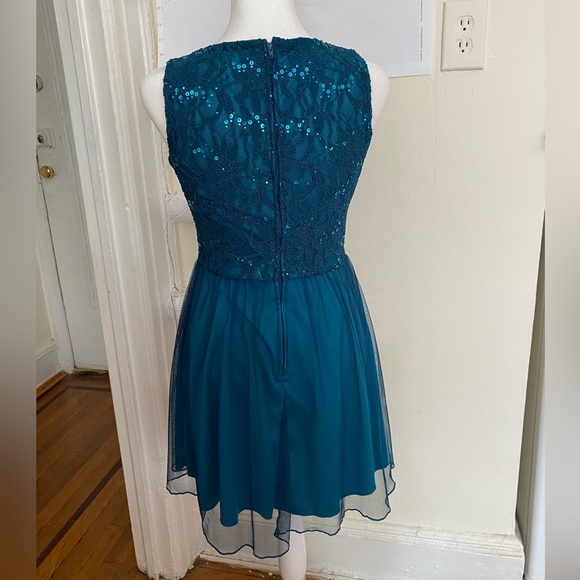 SPEECHLESS Junior’s Sequin Tulle Dress Size 7 - Picture 3 of 6